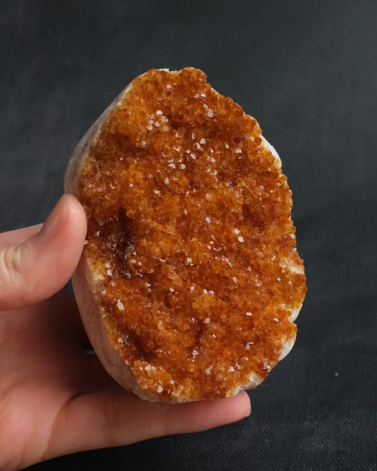 Freestanding Citrine Raw Crystal Cluster 405g