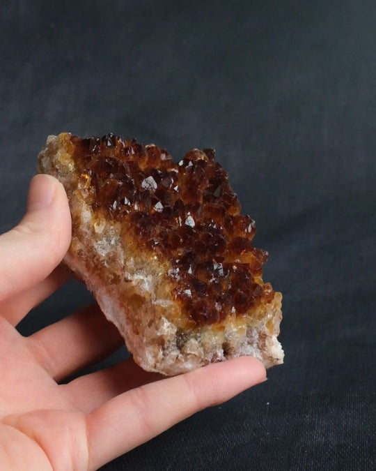 Citrine Raw Crystal Cluster 252g - The Healing Pear