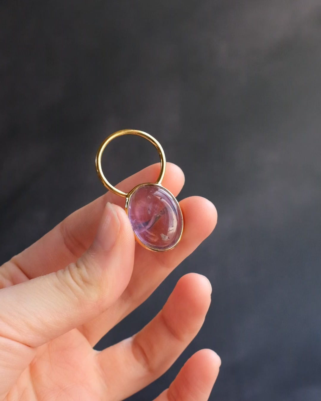 Ametrine Pebble Gold Vermeil Necklace