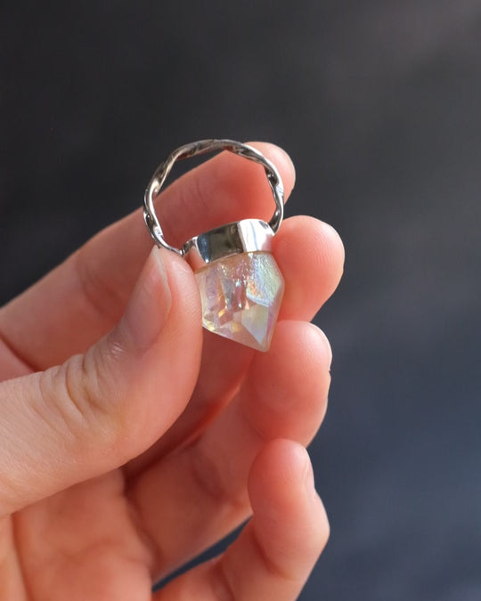 Angel Aura Quartz Point Sterling Silver Necklace