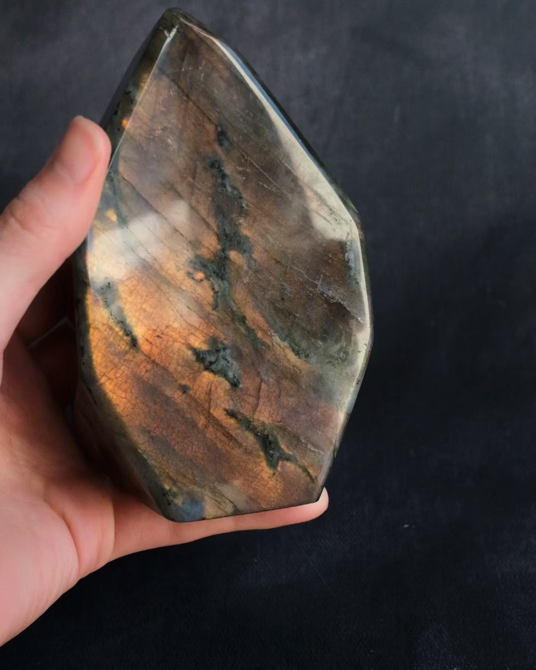Labradorite Polished Freeform High Flash Specimen 854g - The Healing Pear