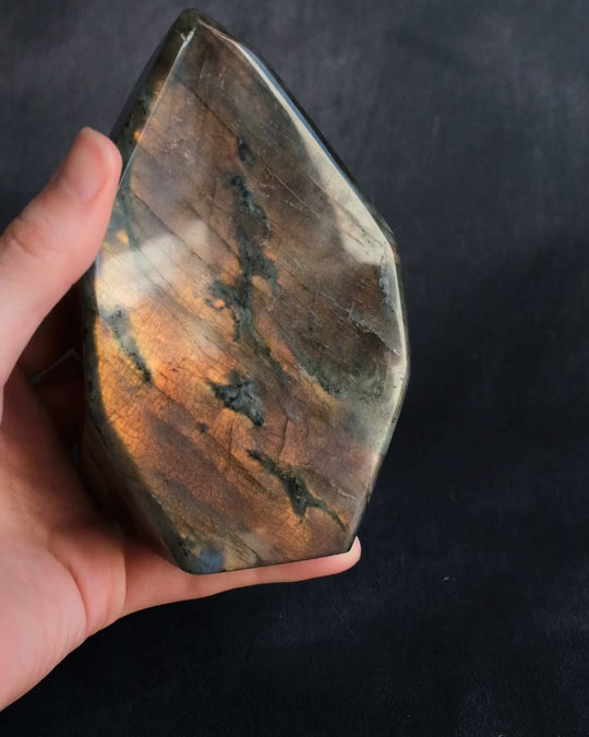 Labradorite Polished Freeform High Flash Specimen 854g - The Healing Pear