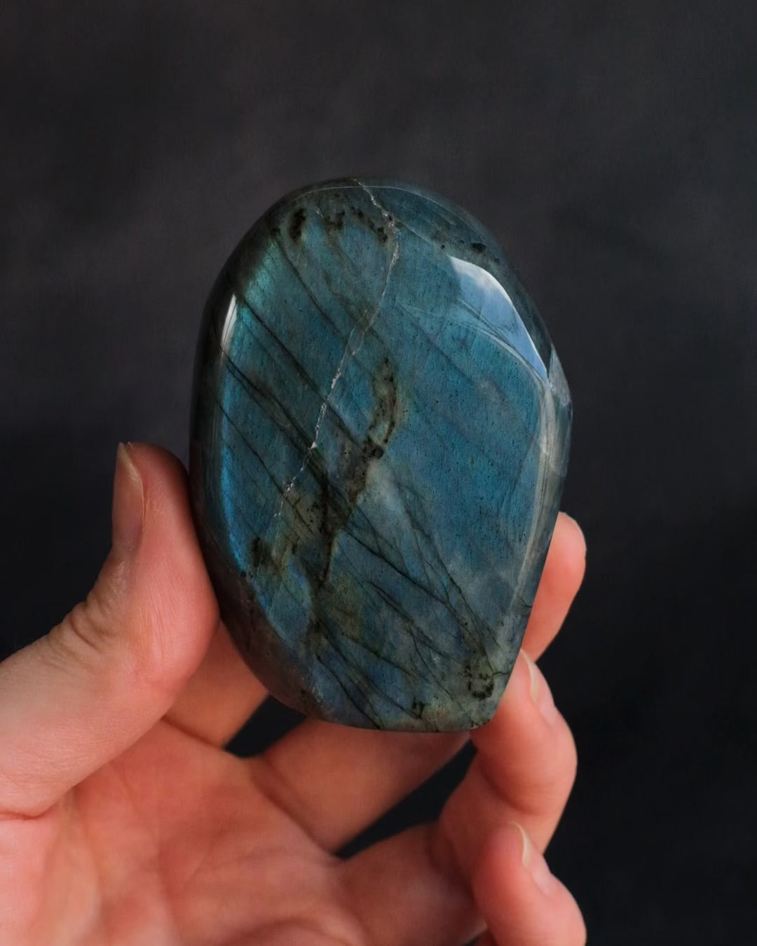 Labradorite Polished Freeform High Flash Specimen 195g - The Healing Pear