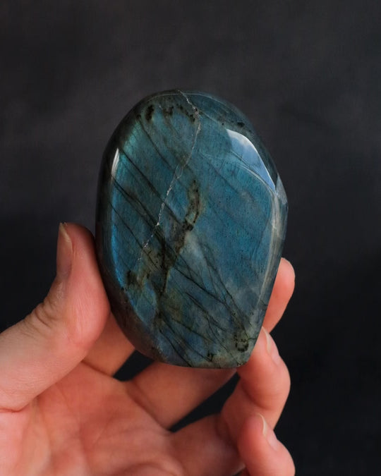 Labradorite Polished Freeform High Flash Specimen 195g - The Healing Pear