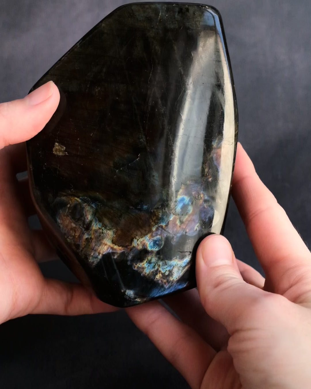 Labradorite Polished Freeform High Flash Specimen 1236g - The Healing Pear