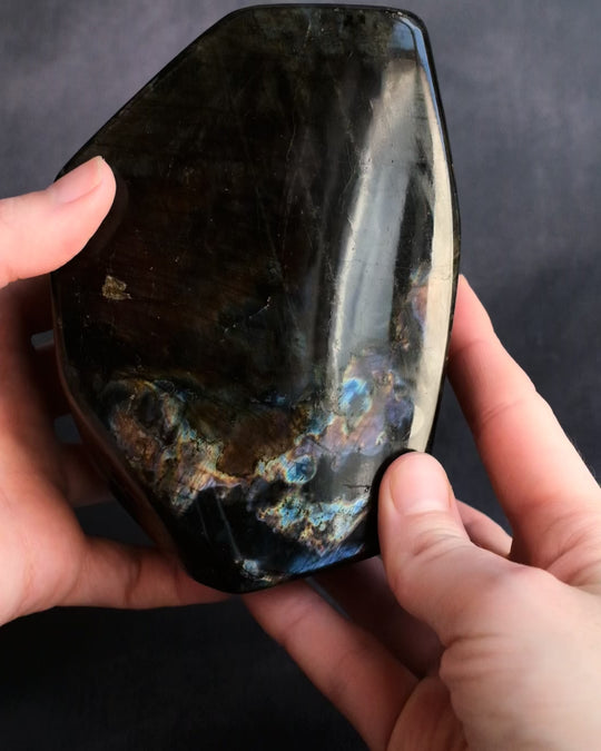 Labradorite Polished Freeform High Flash Specimen 1236g - The Healing Pear