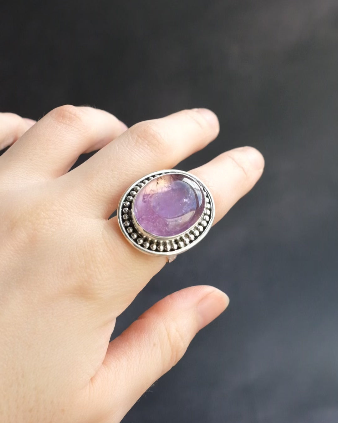 Ametrine Ring in Sterling Silver - Size 7 1/4 US / O 1/2 UK