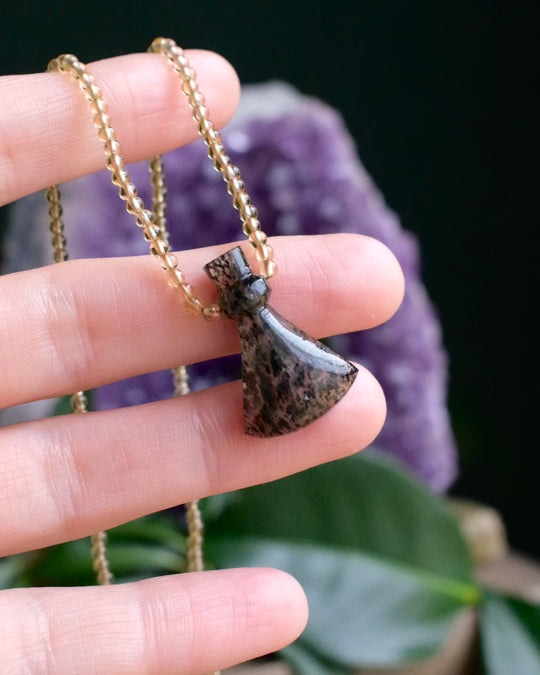 Potion for Confidence: Dot Quartz & Natural Citrine Beaded Necklace