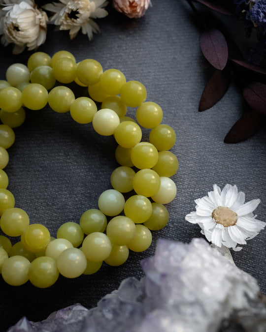 Serpentine Round Bead Bracelet 8mm