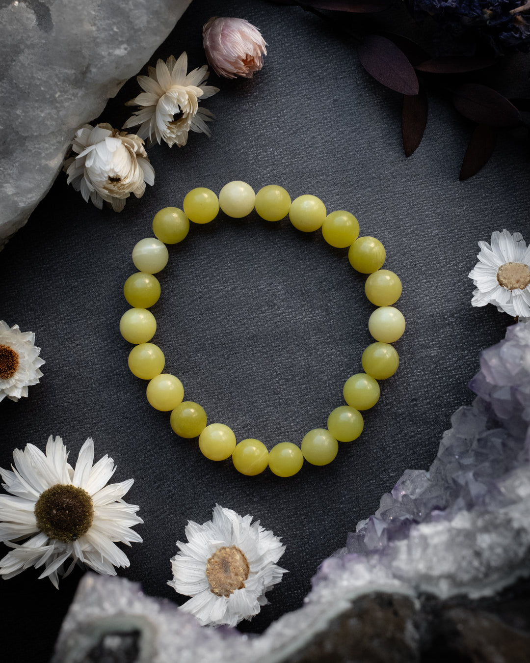 Serpentine Round Bead Bracelet 8mm