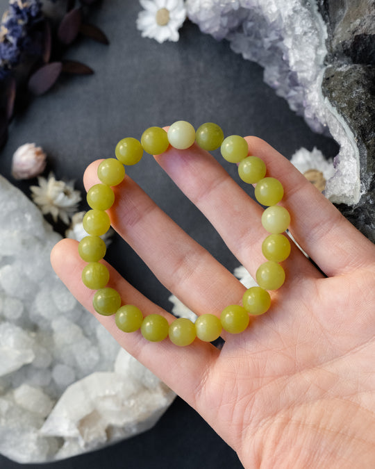 Serpentine Round Bead Bracelet 8mm