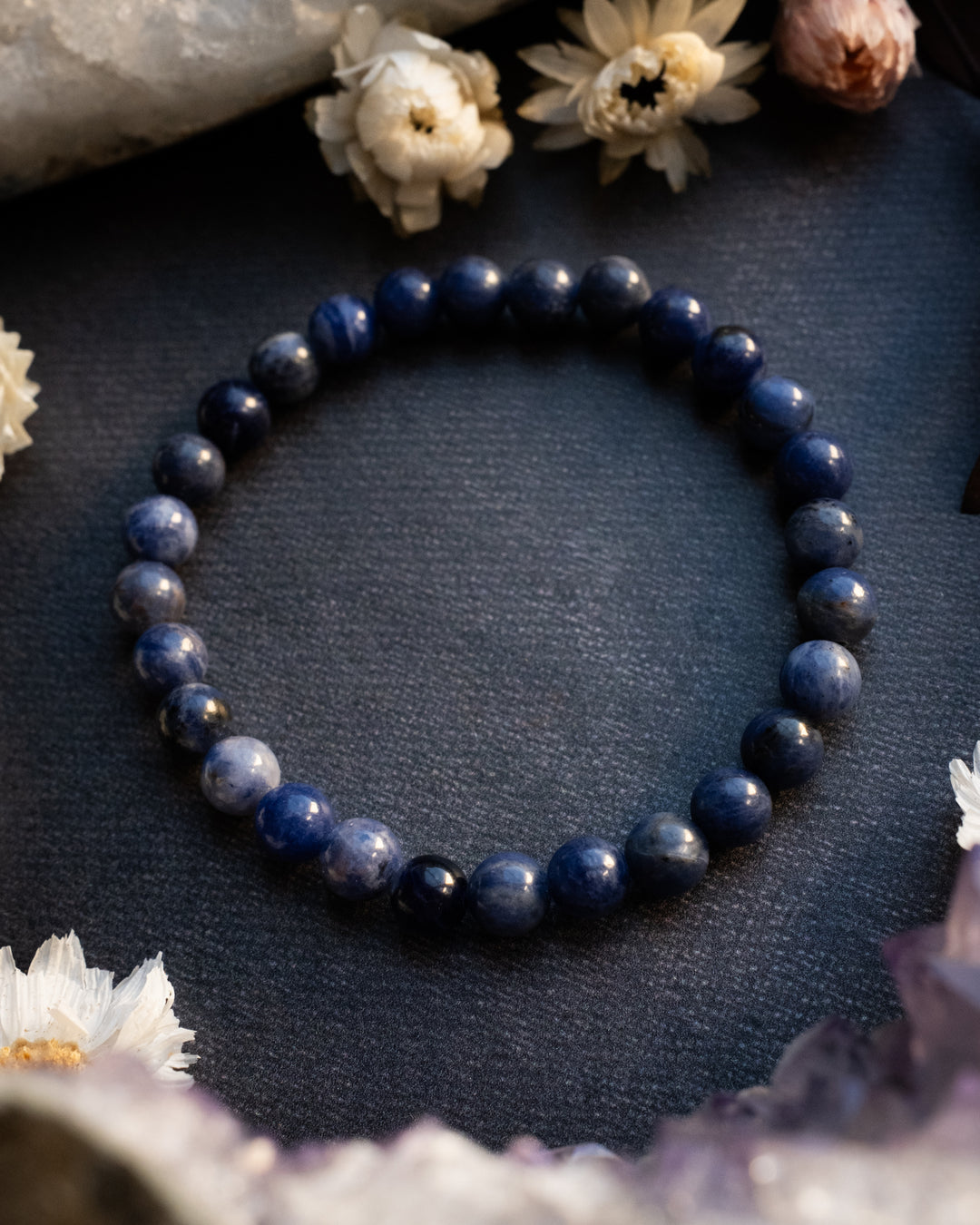 Sodalite Round Bead Bracelet 6mm
