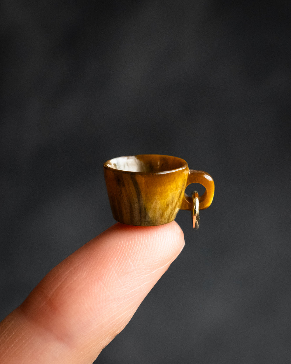 Tiger's Eye Hand Carved Mug Necklace - The Healing Pear