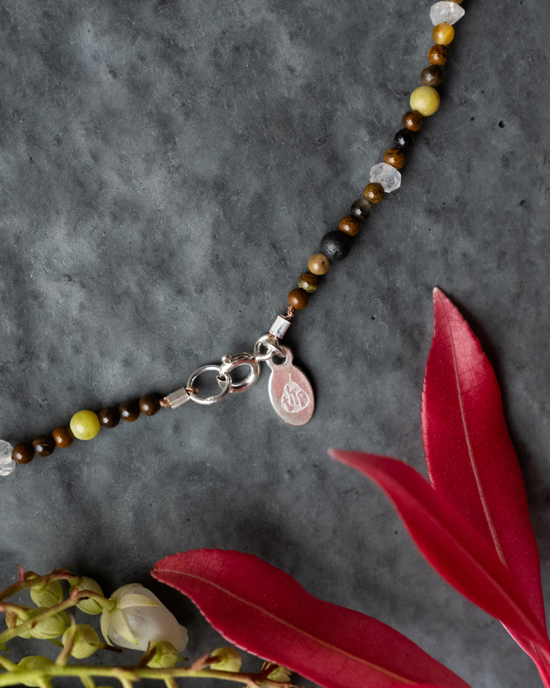 Rainbow Moonstone, Canadian Jade, Tiger’s Eye Beaded Satellite Necklace - The Healing Pear