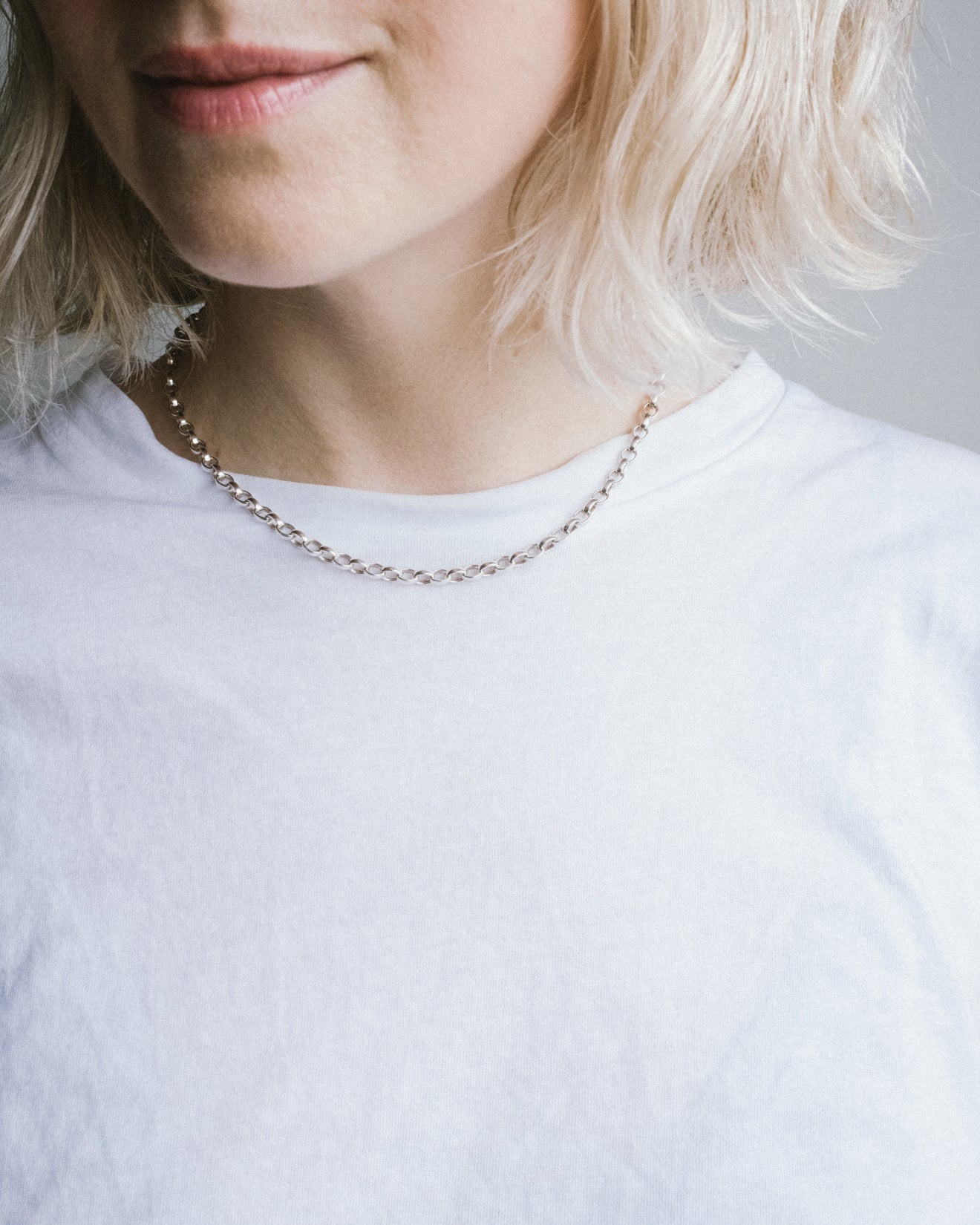 Recycled Sterling Silver 4.1mm Belcher Chain - The Healing Pear