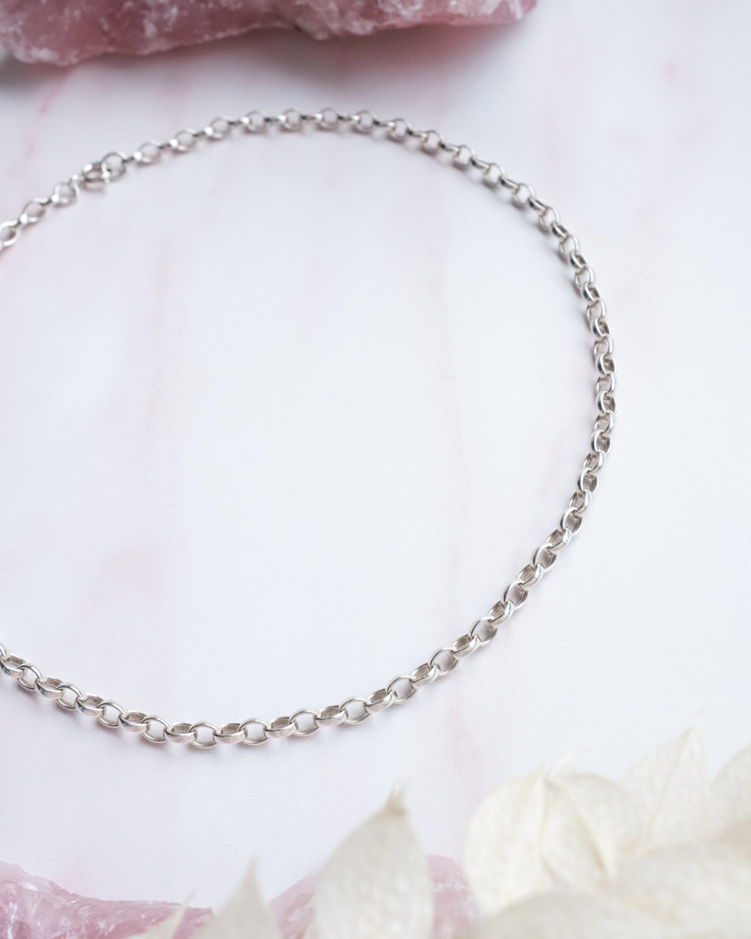 Recycled Sterling Silver 4.1mm Belcher Chain - The Healing Pear