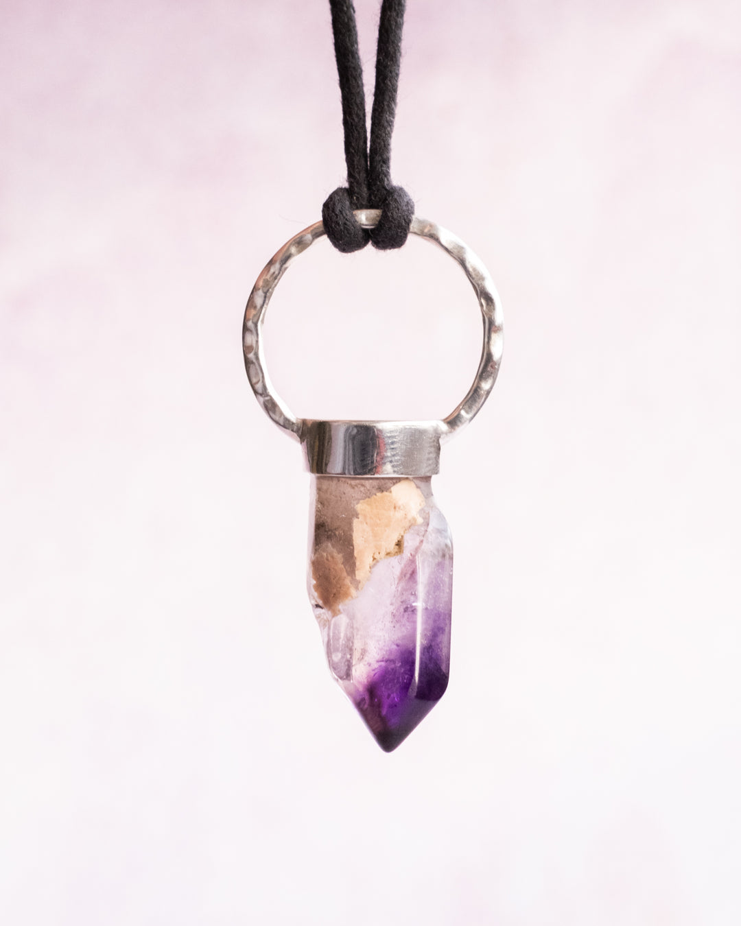 Brandberg Amethyst Point Sterling Silver Necklace - The Healing Pear