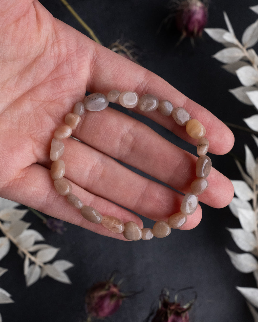 Sunstone Tumbled Stone Bracelet - The Healing Pear