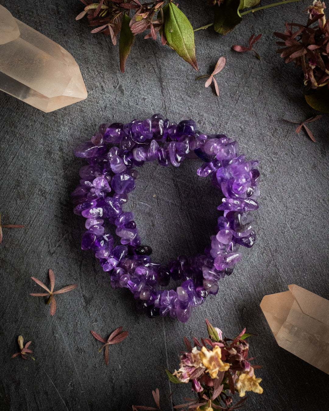 Amethyst Chip Bracelet - The Healing Pear