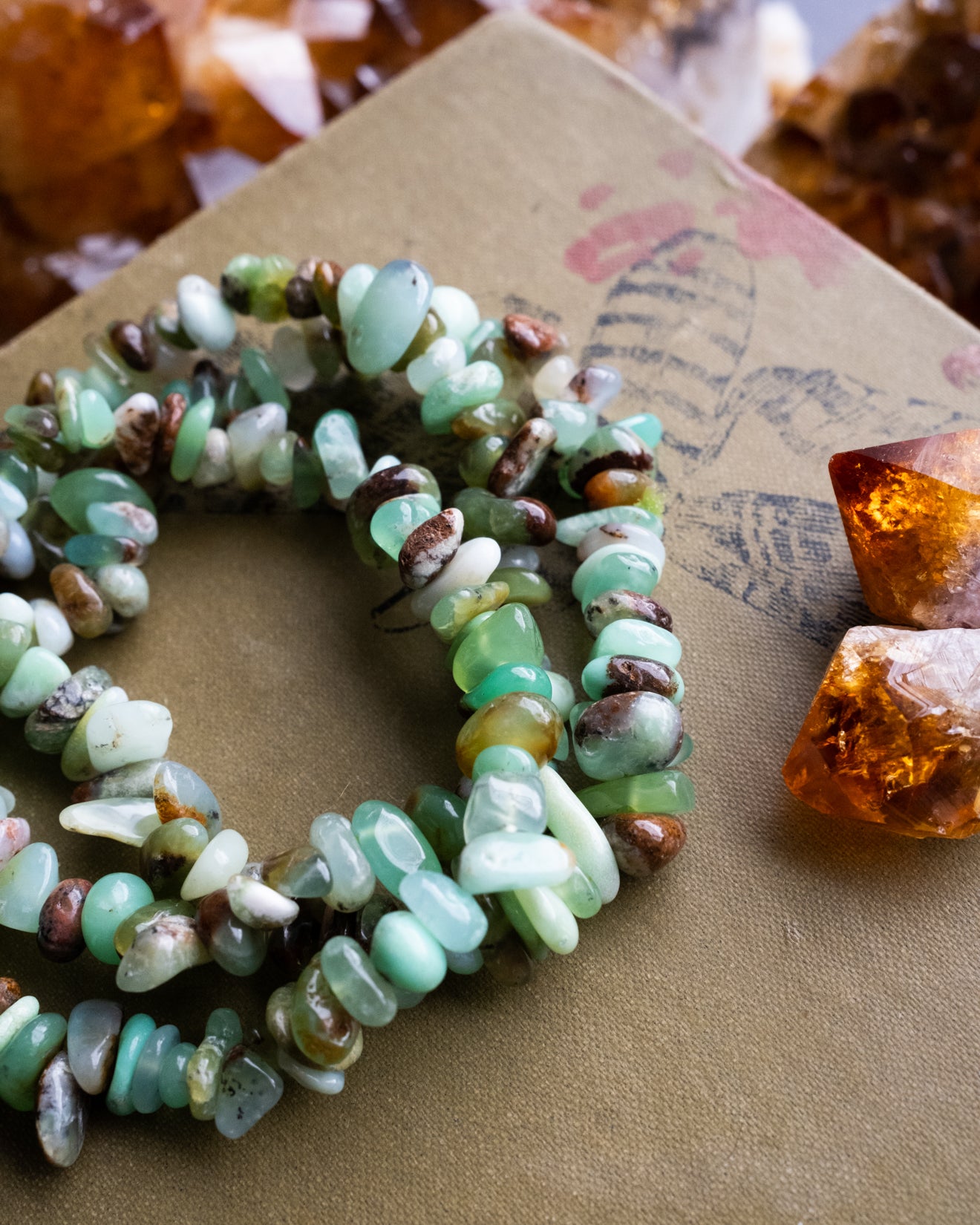 Chrysoprase Chip Bracelet - The Healing Pear