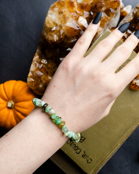 Chrysoprase Chip Bracelet - The Healing Pear