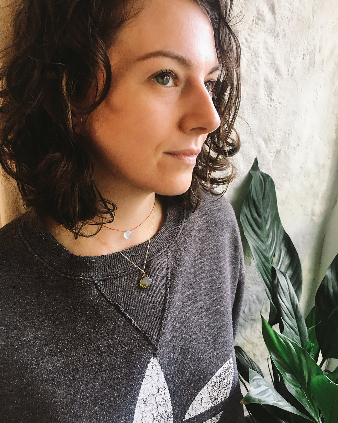 Smoky Quartz Vegan Silk Necklace - The Healing Pear