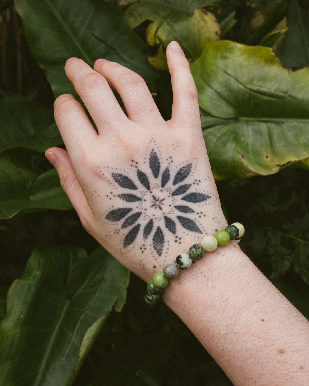 Chrysoprase Round Bead Bracelet - The Healing Pear