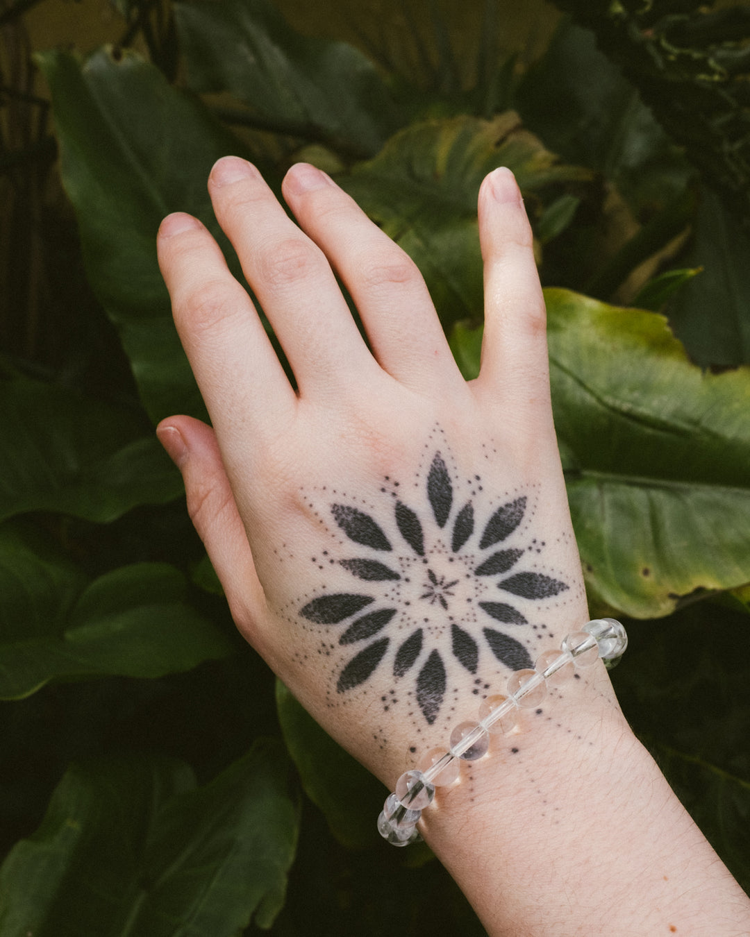 Clear Quartz Round Bead Bracelet - The Healing Pear