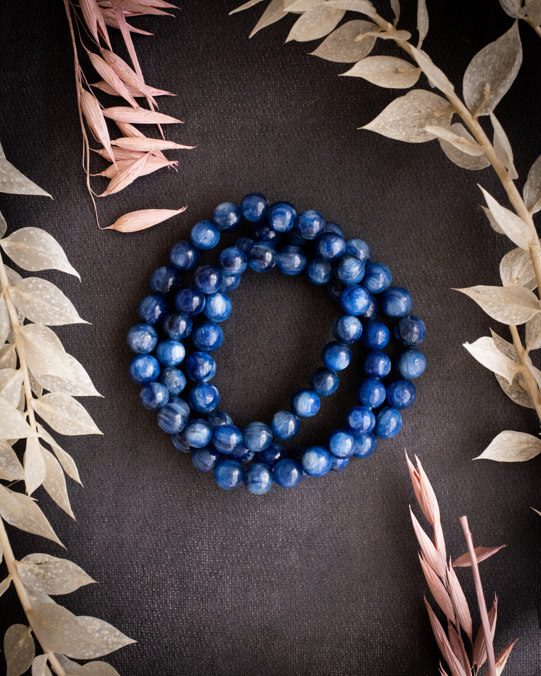 Kyanite Round Bead Bracelet - The Healing Pear