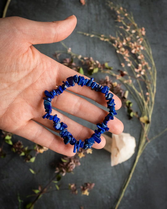 Lapis Lazuli Chip Bracelet - The Healing Pear