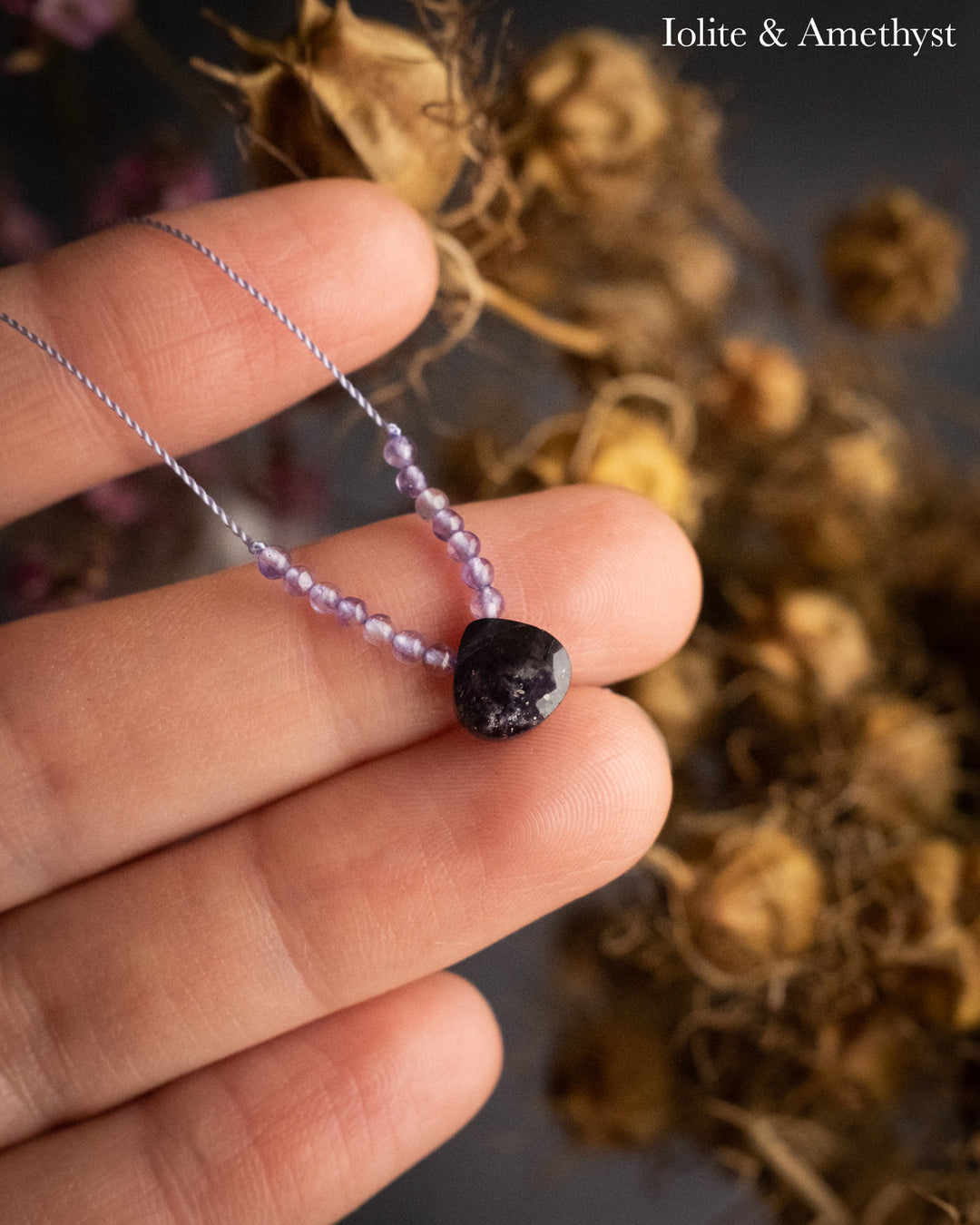 Harmonious Pair Vegan Silk Necklace - The Healing Pear