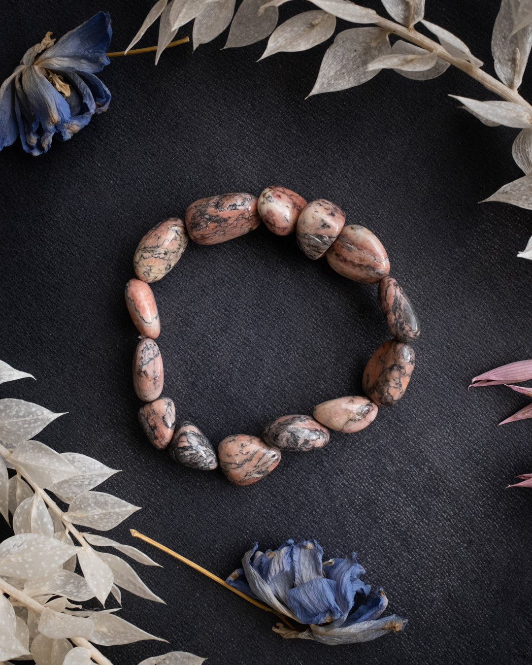 Pink Picasso Jasper Chip Bracelet - The Healing Pear