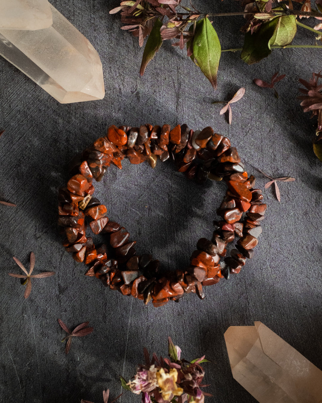 Red Jasper Chip Bracelet - The Healing Pear