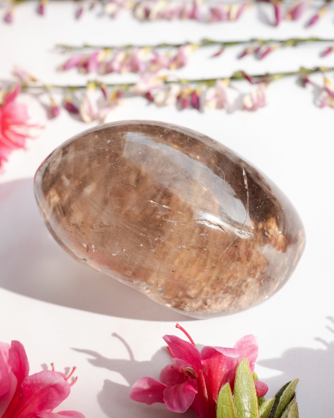 Rutilated Quartz Crystal Dome - The Healing Pear