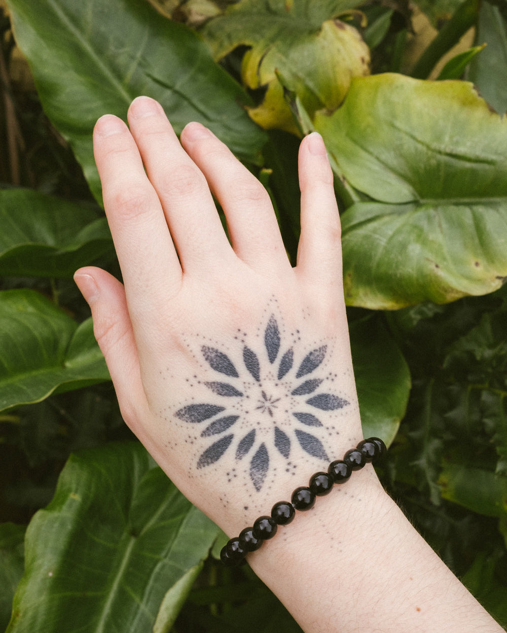 Obsidian Round Bead Bracelet - The Healing Pear