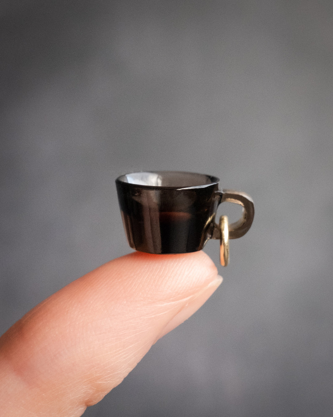 Smoky Quartz Hand Carved Mug Necklace - The Healing Pear