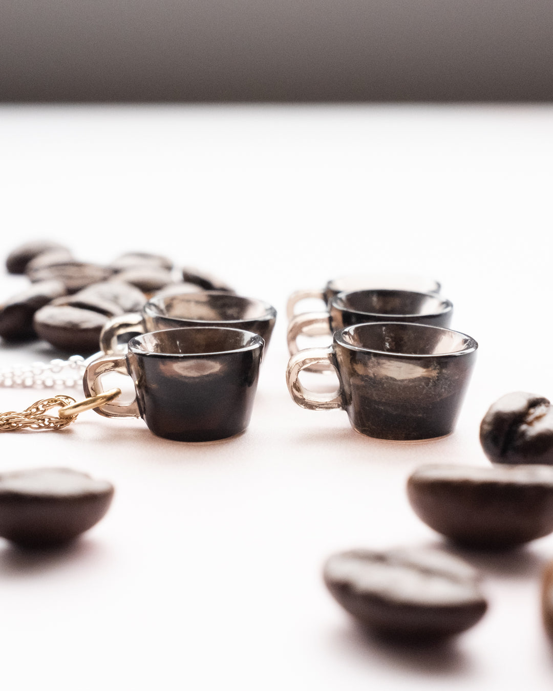 Smoky Quartz Hand Carved Mug Necklace - The Healing Pear