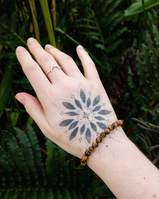 Tiger's Eye Round Bead Bracelet - The Healing Pear